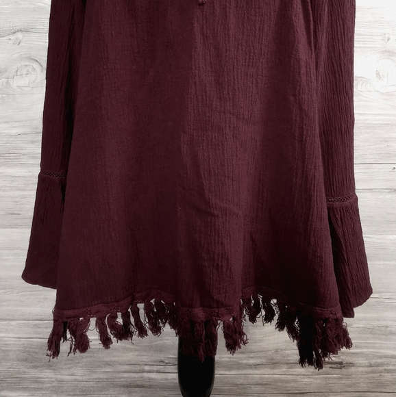 SMALL Black Swan Boho Hand Crafted Dress Top NWT - Picture 6 of 7